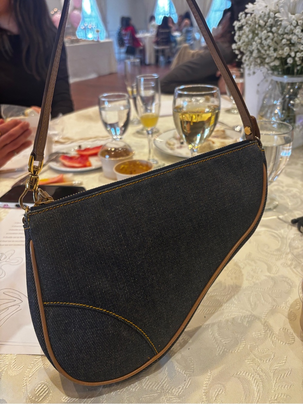 Denim Dior Saddle Bag